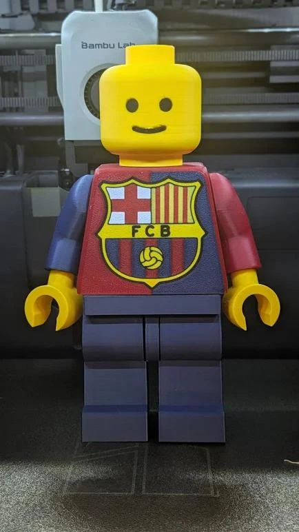 🔵🔴 Figurinha tijolo Colecionador FC Barcelona (20cm) – photo 2